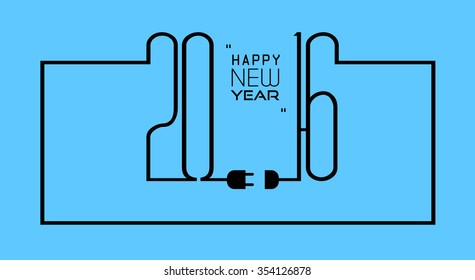 2016 Happy New Year and Merry Christmas Background for Seasonal Greetings Cards, Parties Flyer, Dinner Event Invitations, Xmas Cards and so on.