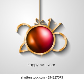 2016 Happy New Year and Merry Christmas Background for Seasonal Greetings Cards, Parties Flyer, Dinner Event Invitations, Xmas Cards and so on.