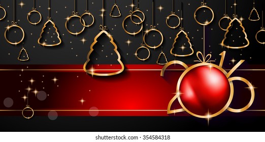 2016 Happy New Year and Merry Christmas Background for Seasonal Greetings Cards, Parties Flyer, Dinner Event Invitations, Xmas Cards and sp on.