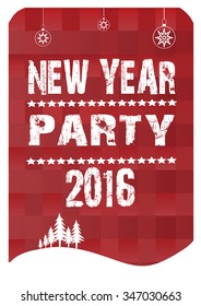 2016 Happy New Year Party flyer