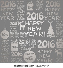 2016 Happy New Year! Vector illustration
