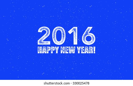 2016. Happy new year. Vector illustration