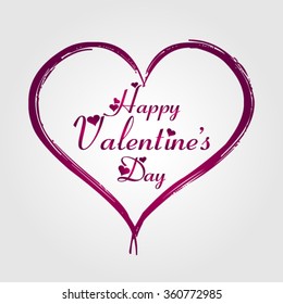 2016 Happy Valentine's day vector