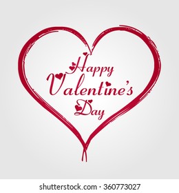 2016 Happy Valentine's day vector