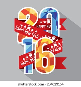 2016 Label Badge Vector Illustration