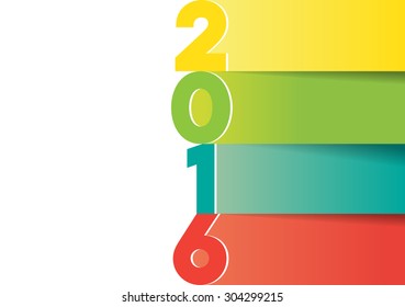 2016 logotype, isolated illustration