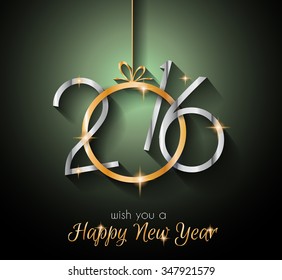 2016 Merry Christmas and Happy New Year Background for Seasonal Greetings Cards, Parties Flyer, Dinner Event Invitations, Xmas Cards