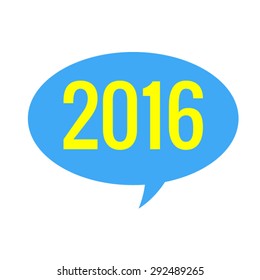 2016 Message bubble Vector EPS 10 illustration.