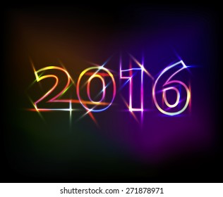 2016 neon lights effect