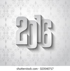 2016 New Year Background for modern seasonal card, flyer templates, greetings card cover and so on 