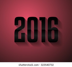 2016 New Year Background for modern seasonal card, flyer templates, greetings card cover and so on 