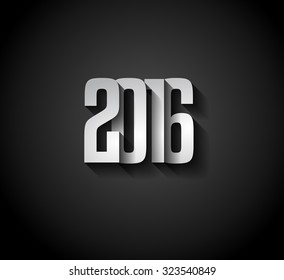 2016 New Year Background for modern seasonal card, flyer templates, greetings card cover and so on 