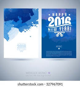 2016 new year background vector christmas watercolour scene valuable for any project where a platter of color makes the difference with calligraphic logo collective 2016 new year card template 2016 ne