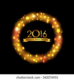 2016 New Year Background. Vector Illustration EPS10