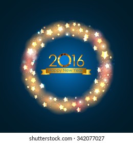 2016 New Year Background. Vector Illustration EPS10