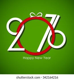 2016 New Year Background. Vector Illustration EPS10