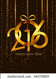 2016 New Year Background. Vector Illustration EPS10