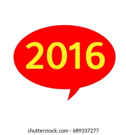 2016 new year background Vector EPS 10 illustration.