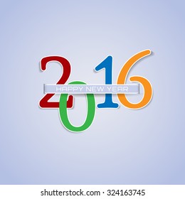 2016 New Year background for your invitation or greetings card design