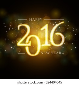 2016 New Year background for your invitation or greetings card design