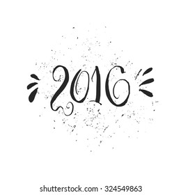 2016 - New Year and Christmas decoration element made in vector. Perfect design element for a New Year card.
