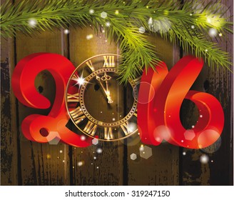2016 new year composition with watches
