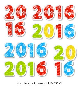 2016 New Year date for Your design