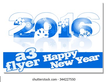 2016 new year flyer A3