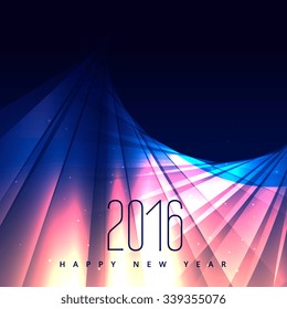 2016 new year in lights