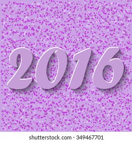 2016 New Year Purple background