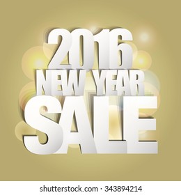 2016 New Year Sale Paper Folding Design
