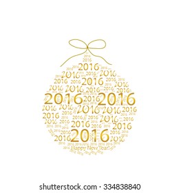 2016 New Year (vector)