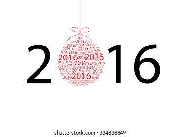 2016 New Year (vector)