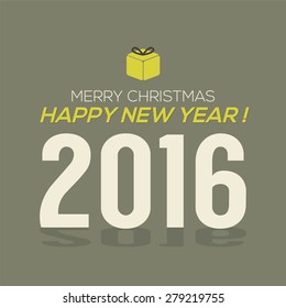 2016 New Year Vector Illustration
