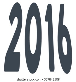 2016 Perspective vector icon. Style is flat symbol, smooth blue color, rounded angles, white background.