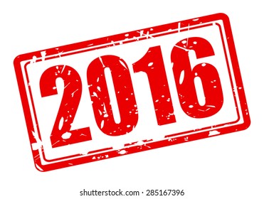 2016 red stamp text on white