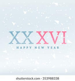 2016 in roman letters