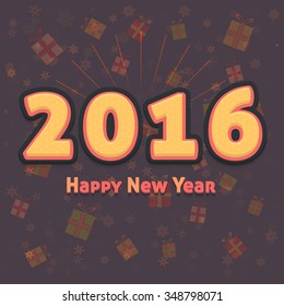 2016 Stylish Text Vector Background