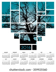 A 2016 tree and nature calendar
