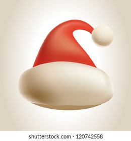 2016 Vector Illustration of Santa Claus Hat