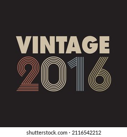 2016 vector vintage retro t shirt design 