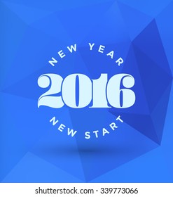 2016 - Year of the Monkey - Typeface with illustration on yellow background