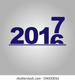 2016-2017 change represents the new year 2017