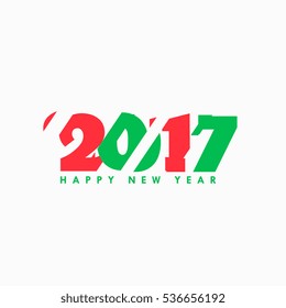 2017 abstract text in red and green text