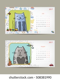 2017 baby calendar template. 
