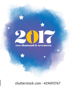 2017 blue background