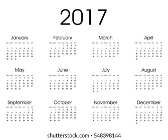 2017 Calendar Design