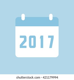 2017 Calendar Icon.