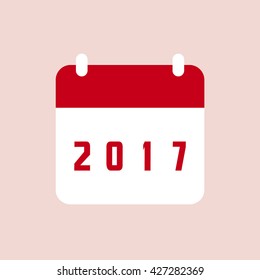 2017 calendar Icon.