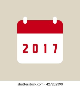 2017 calendar Icon.
